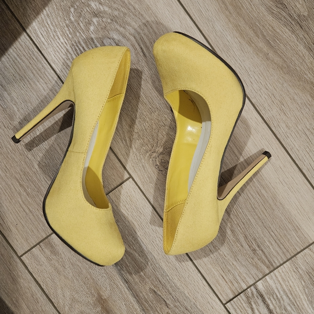 Yellow High Heels